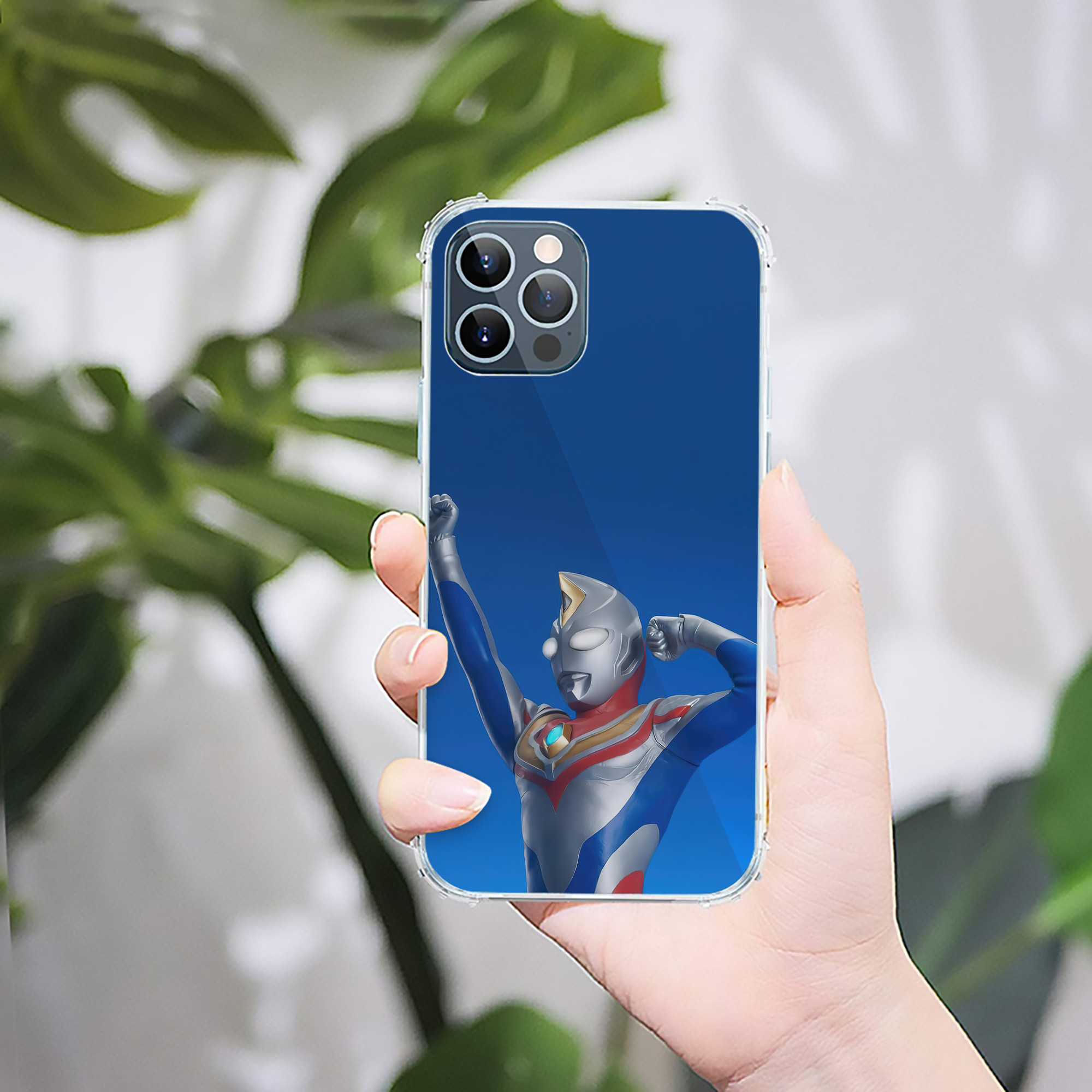 （画像用） ウルトラマン Ultraman 【iPhone 12シリーズ対応】透明スマホケース（クリアソフトケース）